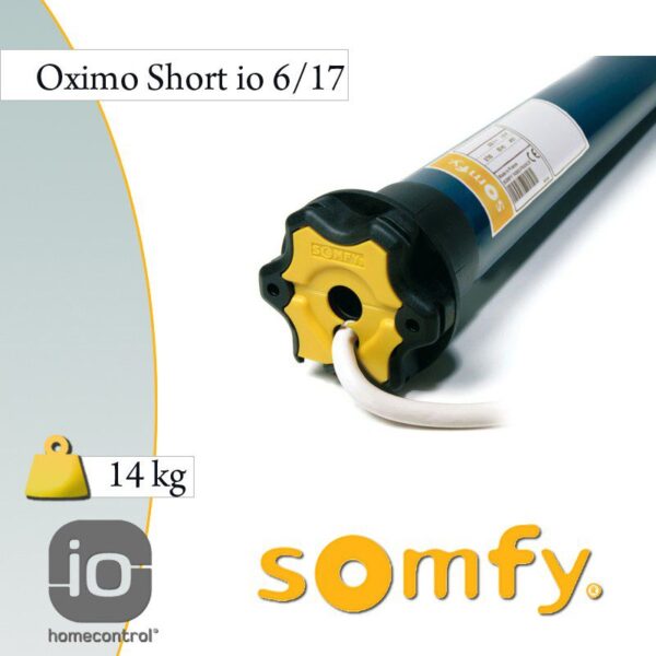 Motor de persiana Somfy Oximo Short io 6/17