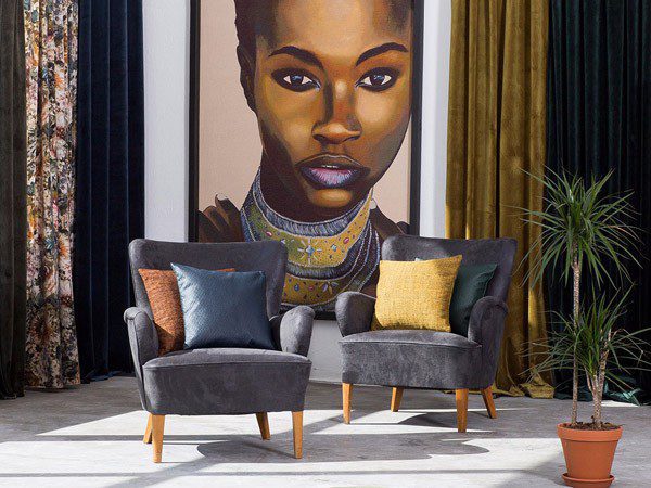 tapiz mujer africana