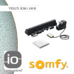 Kit de conversión eléctrica para ventana de tejado giratoria manual VELUX. Incluye sensor de lluvia. Debe instalarse con la unidad de control KUX 110. Pide el código KMG 100 (sin la "k") para ventanas anteriores a 2014 y el KMG 100K para ventanas que incluyan la «K» en el código.