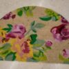 Felpudo semicircular flores